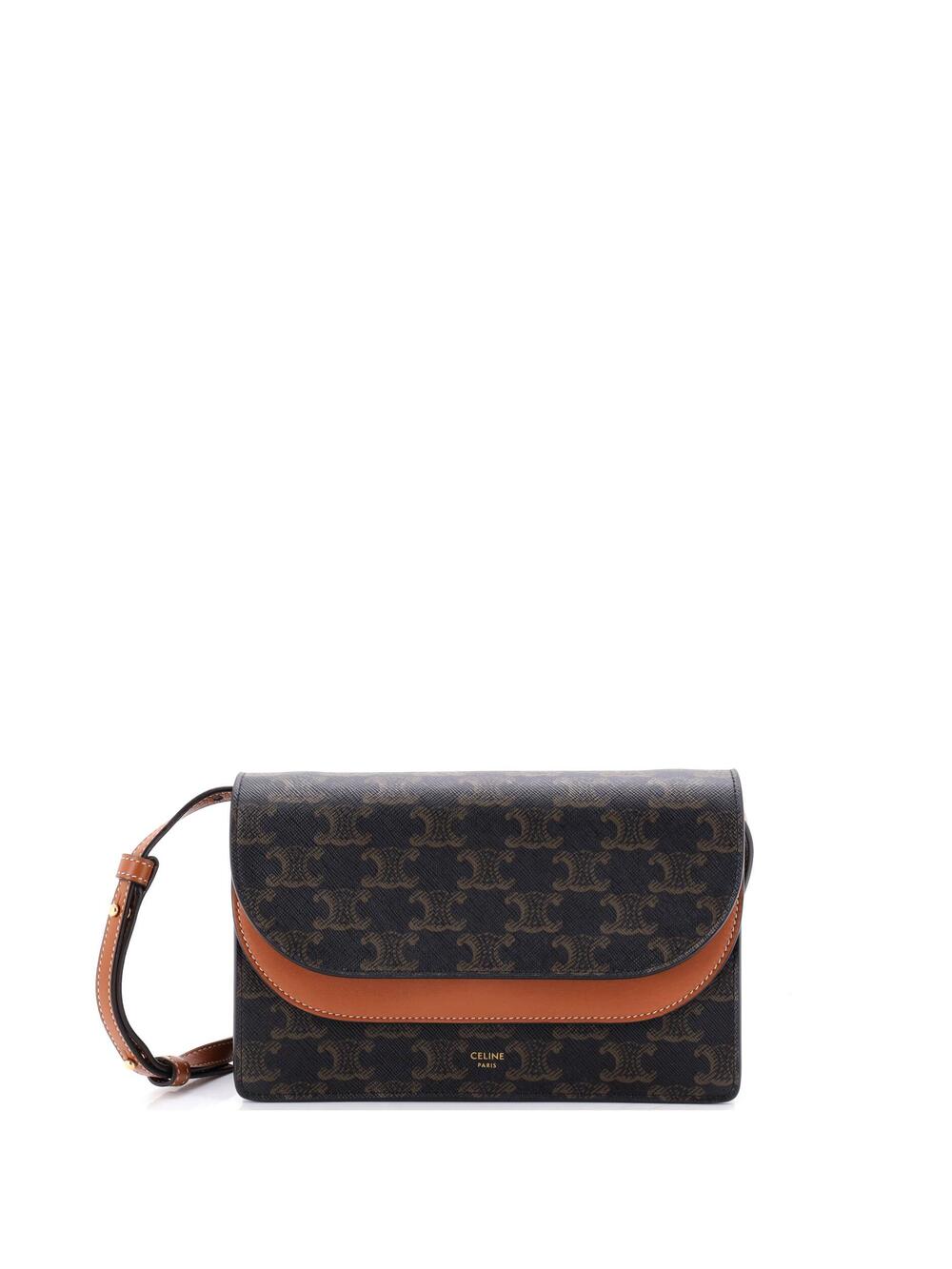 Celine Wallet On Strap Triomphe Coated #364581C15B